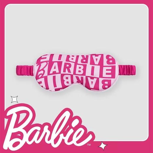 好奇蜜斯芭比联名真丝眼罩睡眠遮光缓解疲劳字母男女助眠可爱粉色 斑比 商品图0