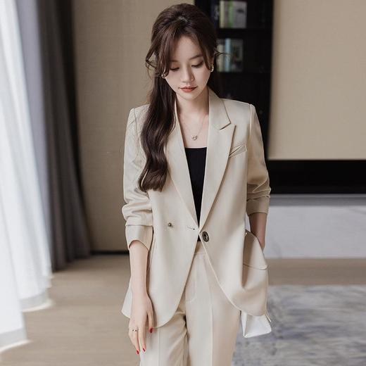 娜璐多 时尚西装套装女2023秋季新款高端气质女神范修身通勤正装西服套装 商品图1