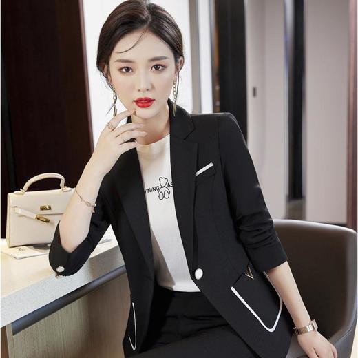 娜璐多 高级感白领通勤套装女2023年春秋新款修身气质洋气时尚西装外套女 商品图1