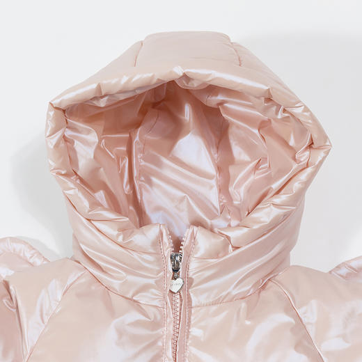 贝贝怡童装小女孩网纱拼接上衣冬季加厚防风羽绒外套234S3215
 商品图8