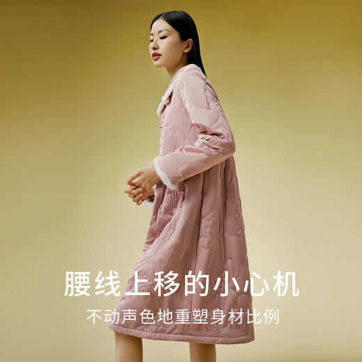【暖暖家居服】金三塔桑蚕丝填充睡袍新中式秋冬女保暖可外穿睡衣  YSFDD103 商品图2