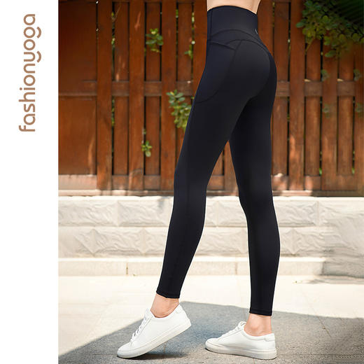 【特卖不退换】F13960基础加绒瑜伽长裤、F13956修身带口袋加绒长裤 商品图5