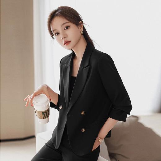 娜璐多 高级感西装套装女秋季短款小个子2023新款职业正装女气质西服外套 商品图2