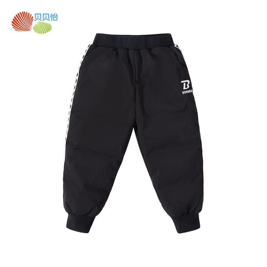 贝贝怡童装男童格纹拼接羽绒裤子冬季男宝宝防风防寒保暖束脚裤234K2526
 商品图8