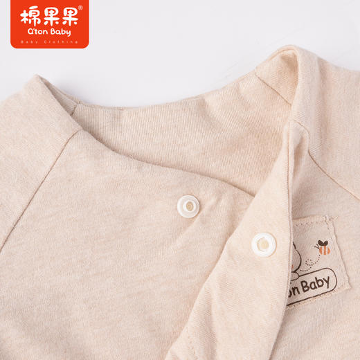 棉果果冬季新品彩棉夹薄棉保暖透气铺棉半背衣上装M401110822681 商品图2