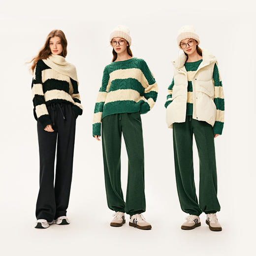 【严选】诗凡黎冬宽松圆领H廓形套头衫7E9333051 商品图1