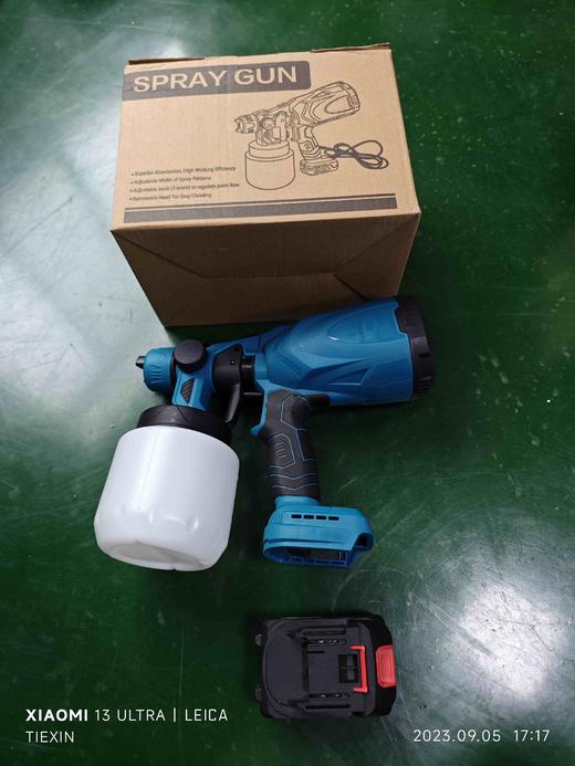 【货号07649】锂电喷漆枪乳胶漆喷涂机器全自动家用小型油漆喷枪充电式喷漆神器（不含电池） 商品图3