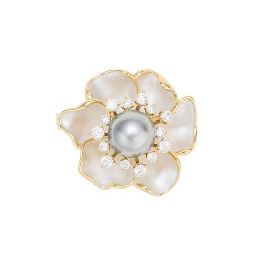 时尚优雅甜美山茶花胸针 商品图4