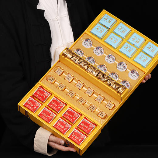 送礼佳品【一鹿高升！五层礼盒】金骏眉茶叶小罐红茶礼盒装送礼大红袍铁观音送茶具lmsh 商品图9