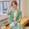 娜璐多 时尚洋气小西装外套女2023夏季韩版气质通勤小个子两件套西服套装 商品缩略图0