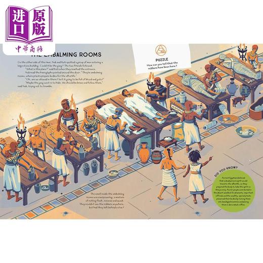 【中商原版】盗墓者的故事The Curse of the Tomb Robbers 英文原版 儿童百科绘本 历史读物 进口儿童读物 知识百科7-10岁 商品图2