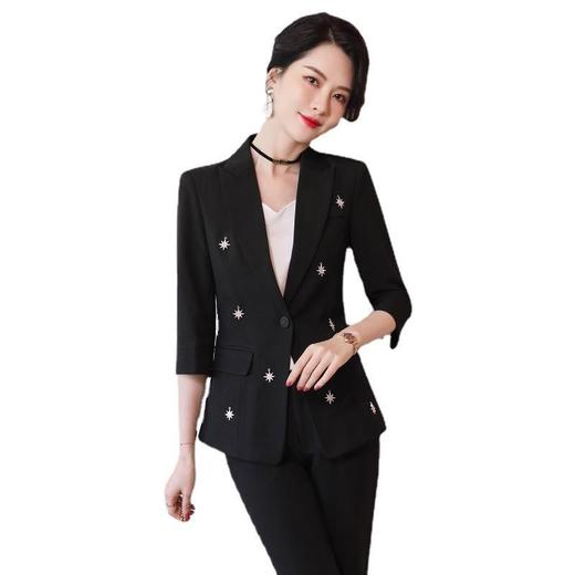 娜璐多 星空高级感小西装外套2023春秋季新款时尚气质修身西服女神范洋气 商品图4