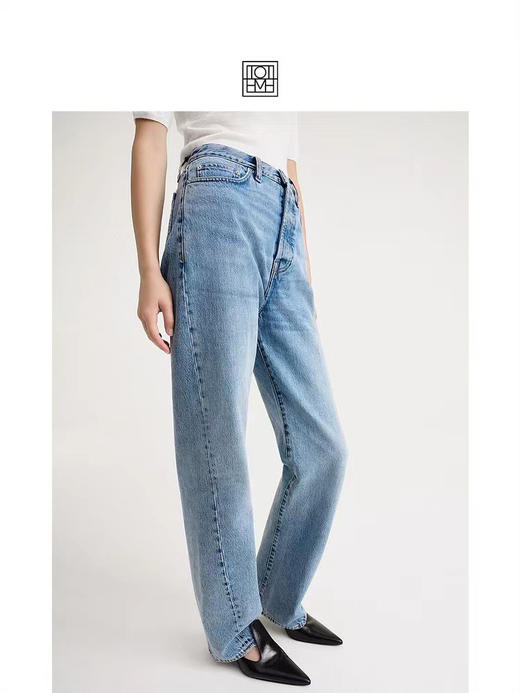 【9月5日上午11:00 必收款女士牛仔裤 秒杀】必收款 百搭 偷偷美 全棉无弹 不对称扭缝 水洗 直筒裤 商品图4