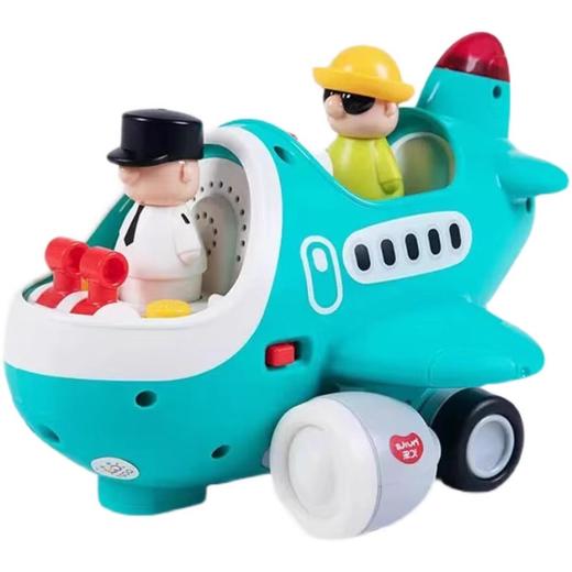 汇乐玩具早教遥控仿真电动模型飞机男孩手柄控制模拟音效角色扮演 商品图4