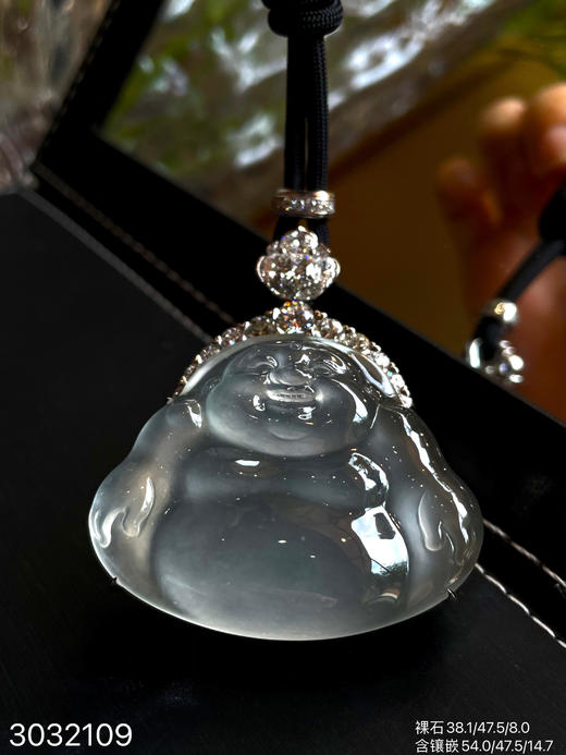 玻璃种佛公吊坠【3032109】具体价格微信咨询 商品图3