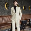 娜璐多 绿色西装外套女2023早秋新款高级感女神范气质时尚西服套装 商品缩略图2