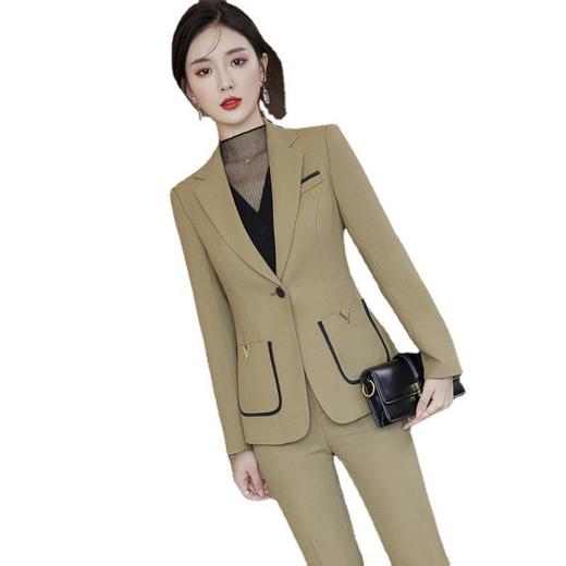 娜璐多 高级感白领通勤套装女2023年春秋新款修身气质洋气时尚西装外套女 商品图4
