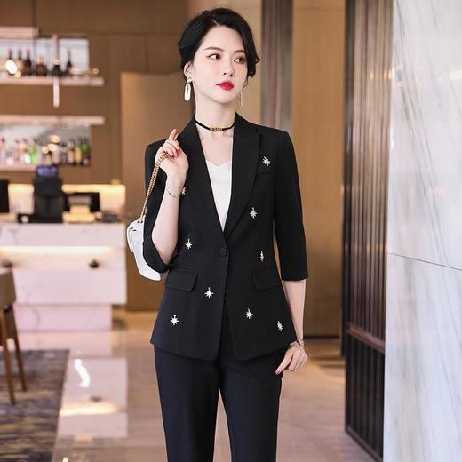 娜璐多 星空高级感小西装外套2023春秋季新款时尚气质修身西服女神范洋气 商品图2