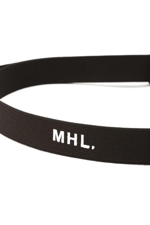 MHL 日版黑色4cm编织拼皮户外腰带 商品图10