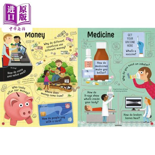 【中商原版】尤斯伯恩翻翻学 百问百答Lift-the-Flap Questions & Answers How Does it Work 英文原版 儿童纸板书 百科 进口 商品图3