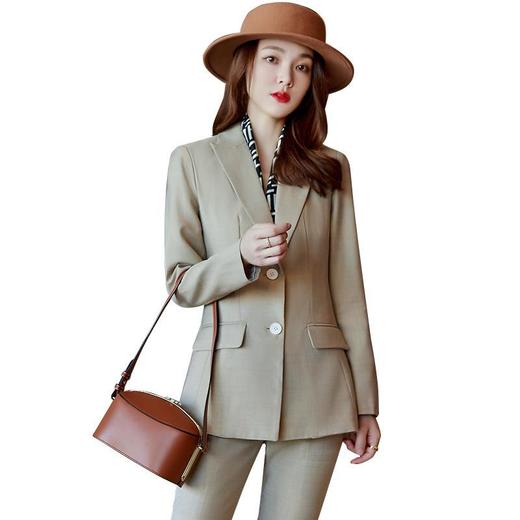 娜璐多 高级感炸街韩版西服洋气时尚职业装三件套女西装马甲女英伦风套装 商品图4