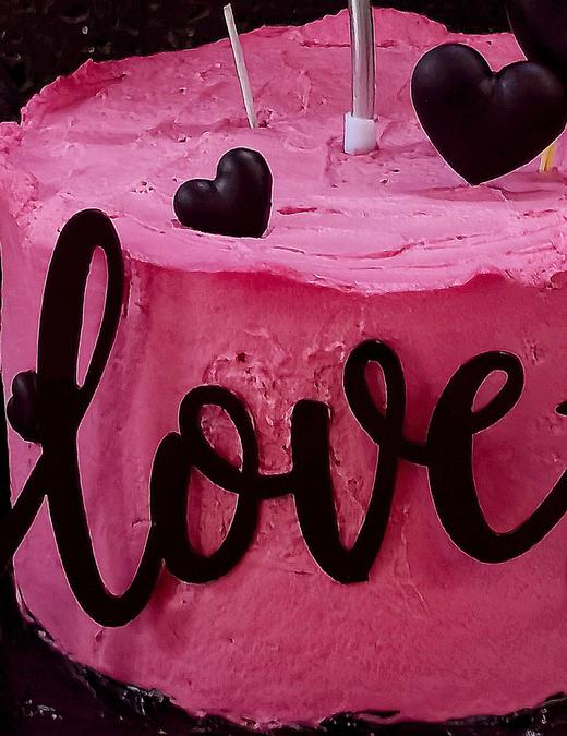 枚红色爱心桃love蛋糕 商品图1