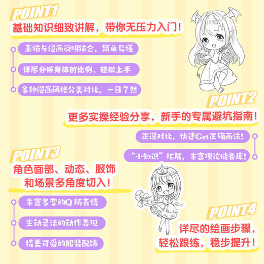 *基础自学 漫画入门基础教程 哒哒猫漫画教程书素描动漫新手入门自学漫画人物绘画技法动漫绘画教程书手绘临摹画册 商品图4
