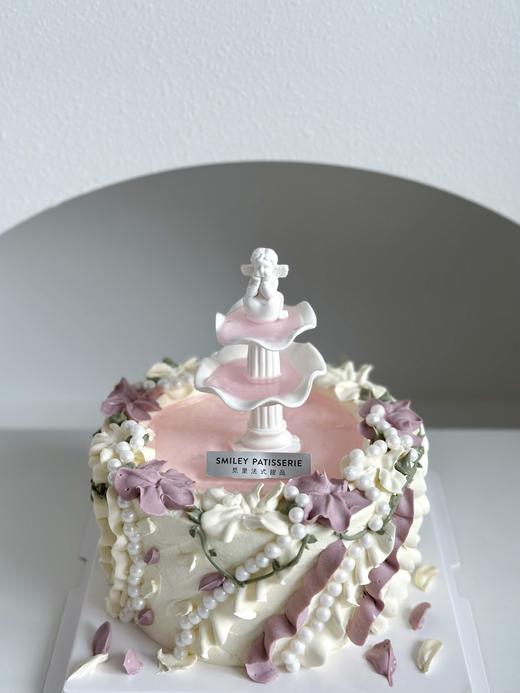 手绘奶油蛋糕 | 鲜果原味奶油 - 许愿池少女 商品图0