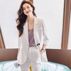 娜璐多 设计感后开叉西装外套小脚裤两件套女春夏新款高级感宽松套装女潮 商品缩略图2