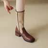 时尚个性，时尚撞色粗跟中筒靴ML-m1731 商品缩略图9