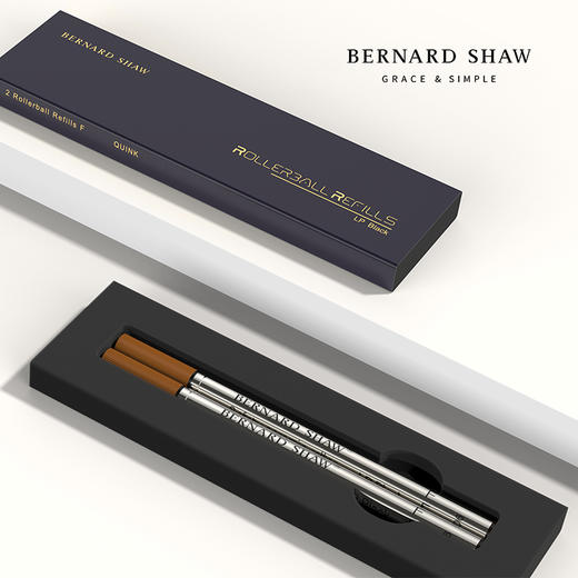萧伯纳/Bernard Shaw  宝珠笔笔芯2支装 黑色 商品图10