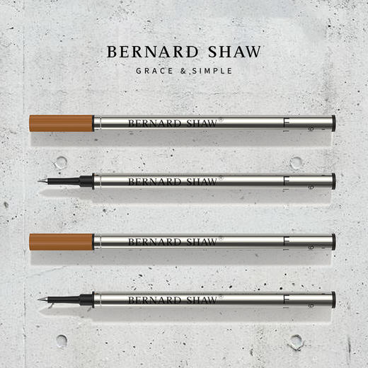 萧伯纳/Bernard Shaw  宝珠笔笔芯2支装 黑色 商品图2