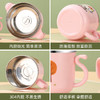 「数款可选！四件套」304不锈钢儿童饭碗带盖宝宝吸管水杯卡通餐具套装六一儿童节礼品餐饮用具 商品缩略图1