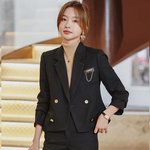 短款西服套装女秋季2023新款小个子时尚气质高级感休闲小西装外套 商品图1