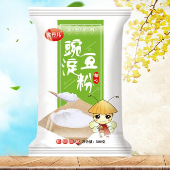 蜜丹儿豌豆淀粉1斤 家用白凉粉原料专用粉纯豌豆粉淀粉 商品图2