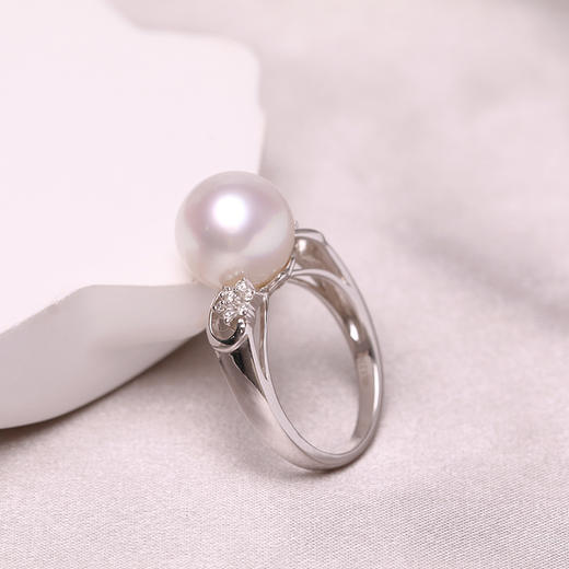 美裕 金18K海水珍珠戒指 南洋珠11-11.5mm白 43201 商品图2