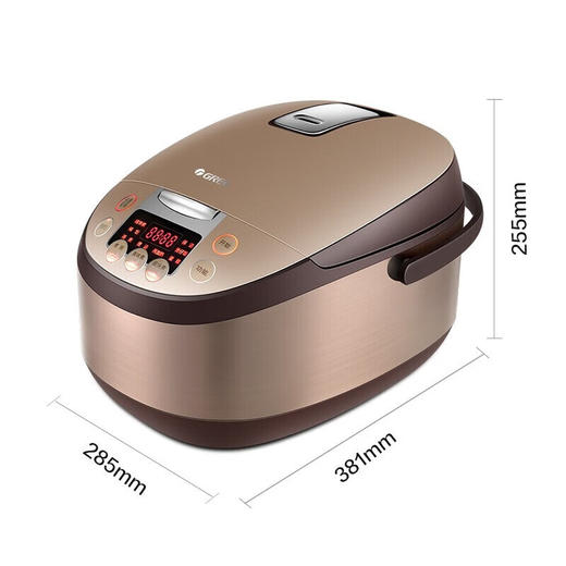 GREE格力 智能电饭煲 GDF-5025C(咖啡+香槟金) 5L 微压科技 解锁美味 多功能家用大容量智能全自动饭煲  商品图7