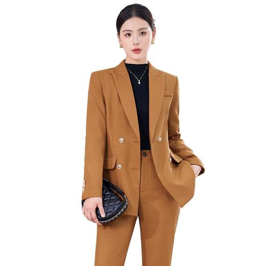 娜璐多 高级感通勤套装女时尚气质小西服微叭裤两件套韩版职业2023秋新款 商品图4