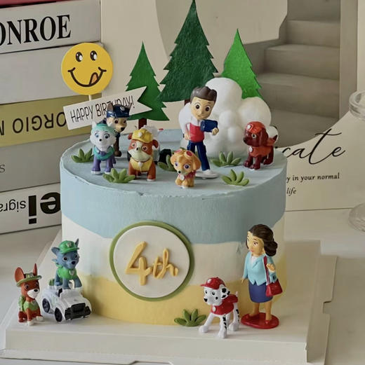 汪汪队翻糖蛋糕 商品图0