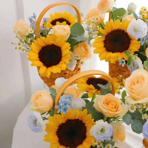 《春晖》向日葵小提篮 商品图2