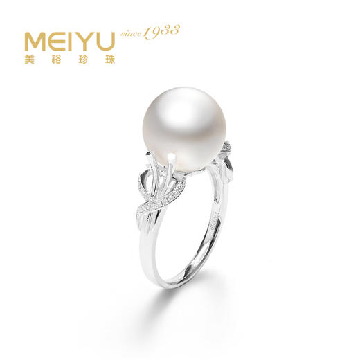美裕 18K金海水珍珠戒指 南洋珠12-12.5mm白 74657 商品图0