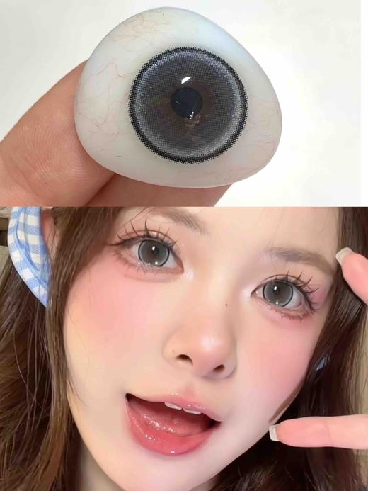 年抛 笨蛋修勾 moonmyth   / 大直径14.5 着色14.2参考值/  （同品牌多副更划算 选款完整色板在详情页) 大直径美瞳 金粉美瞳 灰色狗狗眼美瞳 商品图1