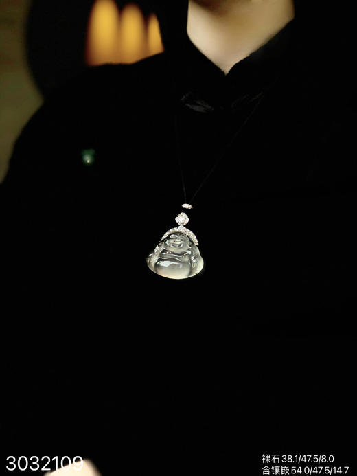 玻璃种佛公吊坠【3032109】具体价格微信咨询 商品图4