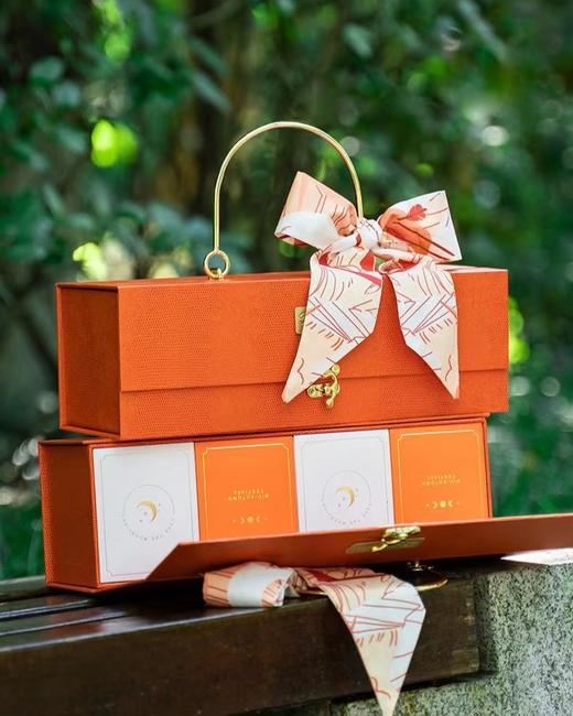 山东广播音乐生活节目中心联合四家国际五星级酒店 联名款“月圆四美”轻奢月饼礼盒（山东经典音乐广播专享）JD 商品图9