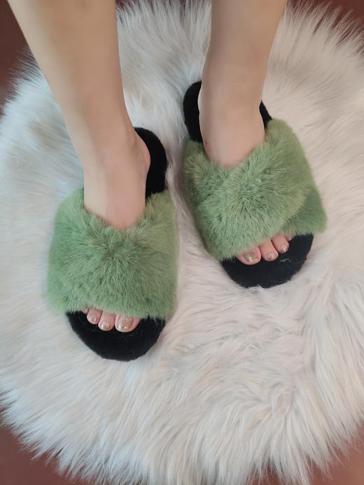 westory2023秋冬新款仙女风毛毛拖鞋网红时尚家居秋冬棉拖毛毛拖WZ23J83741（颜色随机发放） 商品图1