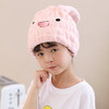 充满童趣，轻盈绒毛，儿童享用的专属干发帽 新款卡通兔子可爱儿童干发帽珊瑚绒宝宝刺绣干发帽干发巾浴帽lm 商品缩略图1