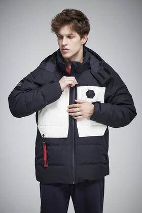 【399反季清仓！700蓬鹅绒】天石短款羽绒外套可加热保暖运动羽绒服男款热能反射滑雪服