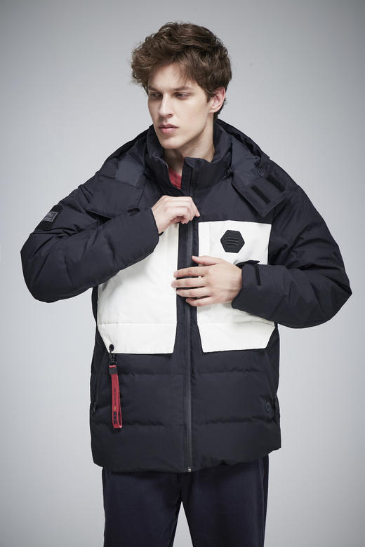 【399反季清仓！700蓬鹅绒】天石短款羽绒外套可加热保暖运动羽绒服男款热能反射滑雪服 商品图0