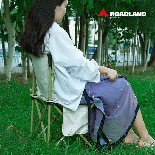 洛得兰德户外超轻便携折叠式椅子LD-YZ101米白色 商品图4