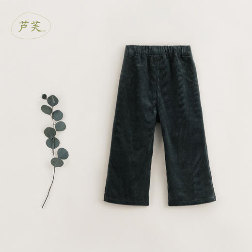 【马克珍妮 芦芙】秋装新款 纯棉灯芯绒双侧口袋修身喇叭裤231998 商品图2